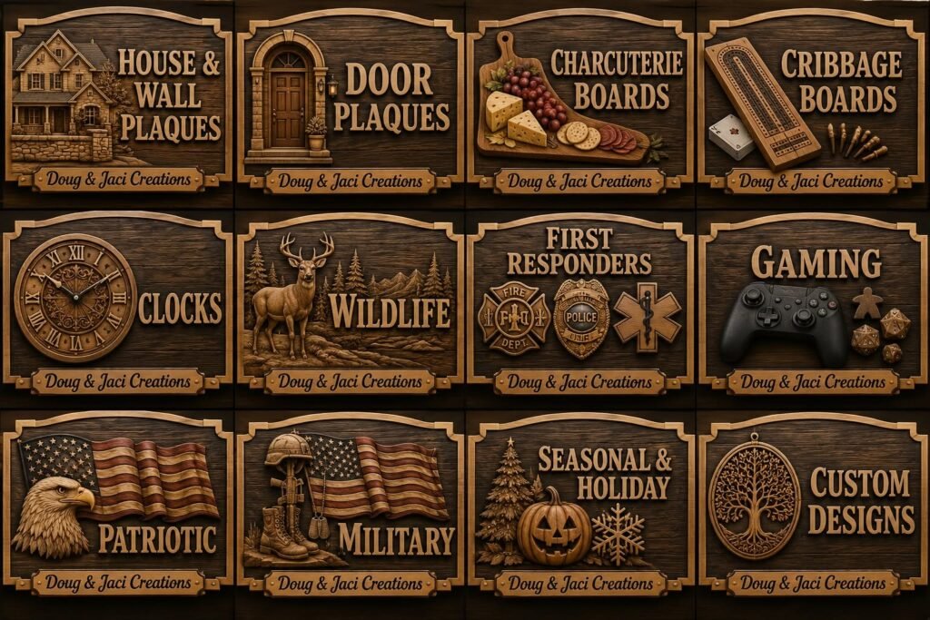 Bring Wood to Life category signs